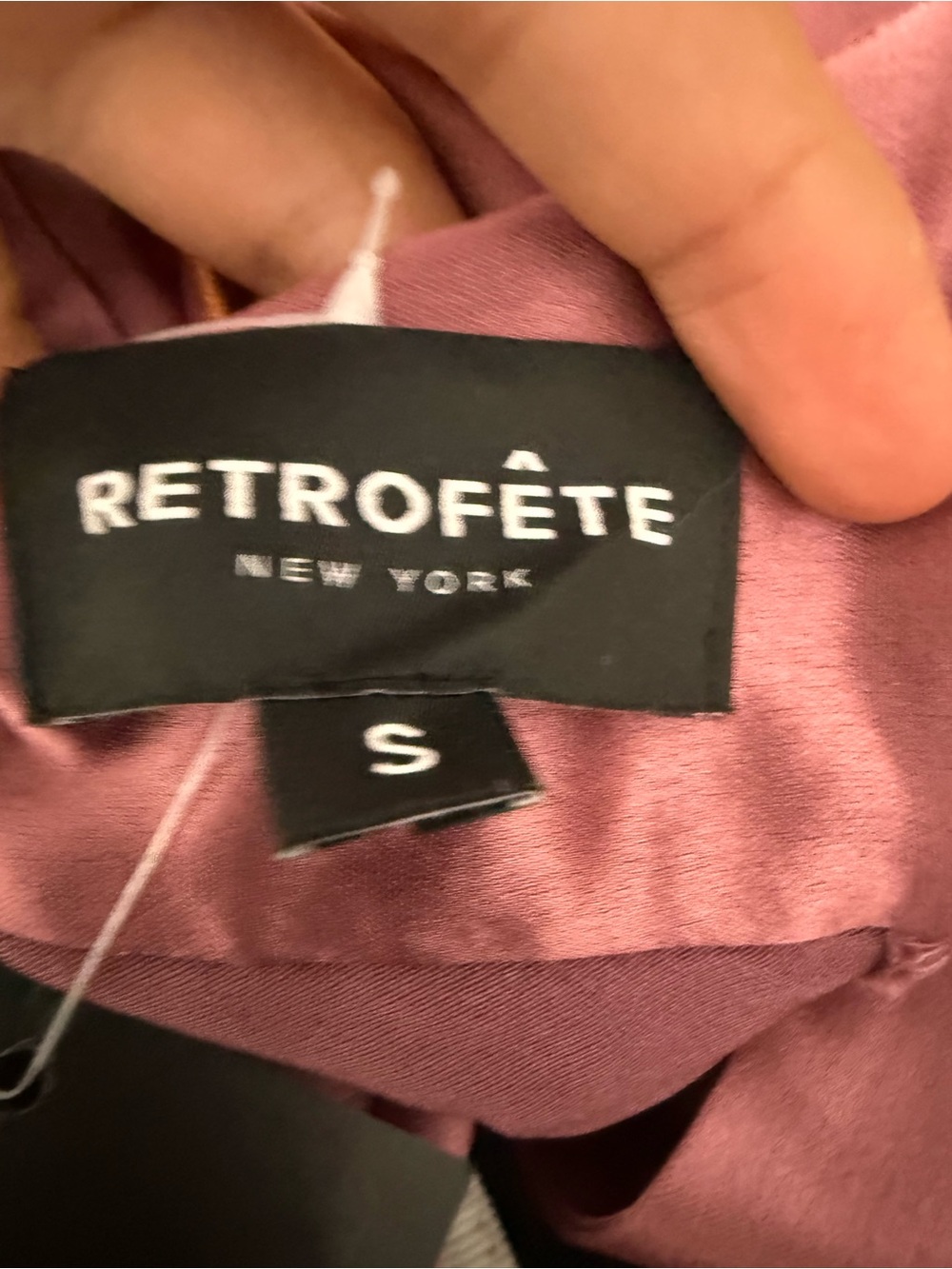 Retrofête Wrenley Rose Satin Halter Gown Gala Old Money Quiet Luxury NWT - Picture 6 of 7